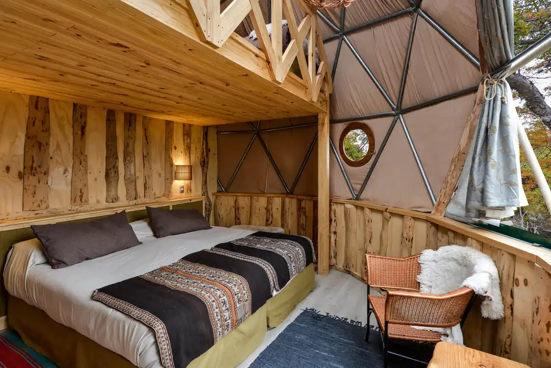 EcoCamp Patagonia suite loft dome