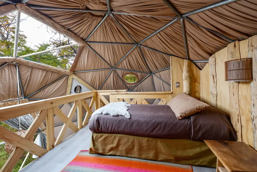 EcoCamp Patagonia suite loft upper floor